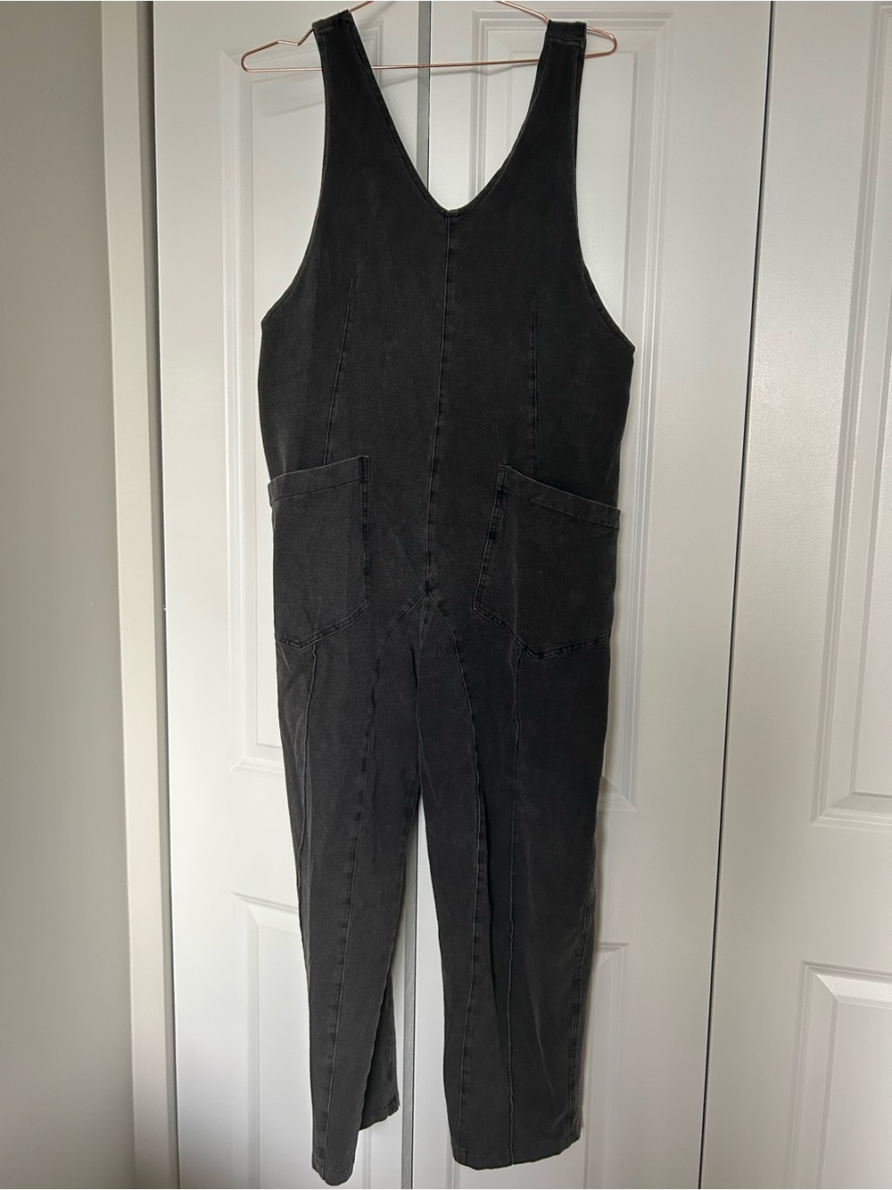 Black Womens Denim Jumper Overalls